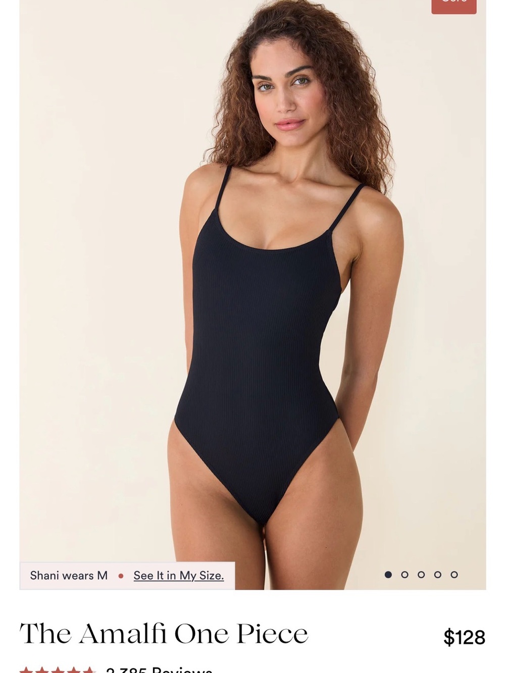 The Amalfi One-Piece Swimsuit - Black